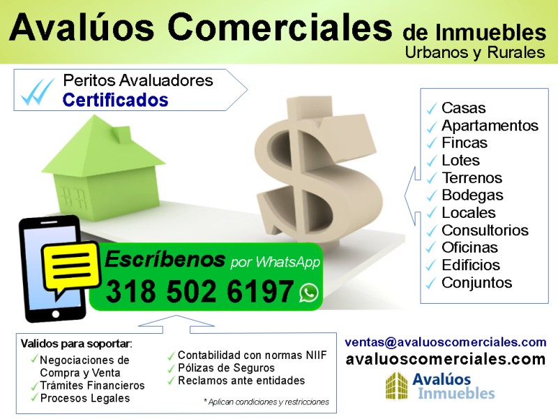 Tasaciones Inmobiliarias y de Finca Raíz